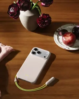 Alternative view of Apple Beats iPhone 17 Pro Max Kickstand Case with MagSafe and Camera Control - Lime Stone