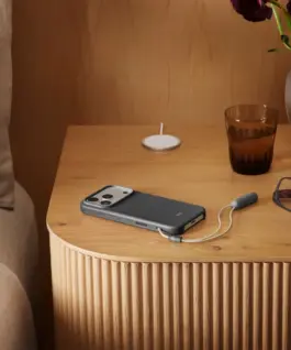 Alternative view of Apple Beats iPhone 17 Pro Kickstand Case with MagSafe and Camera Control - Granite сив