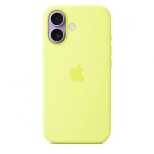 Alternative view of Apple iPhone 17 Silicone Case with MagSafe - Neon жълт