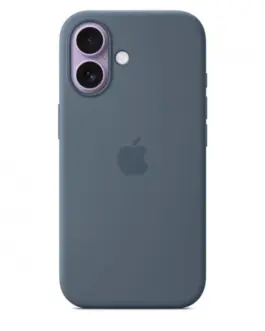 Alternative view of Apple iPhone 17 Silicone Case with MagSafe - Anchor Blue