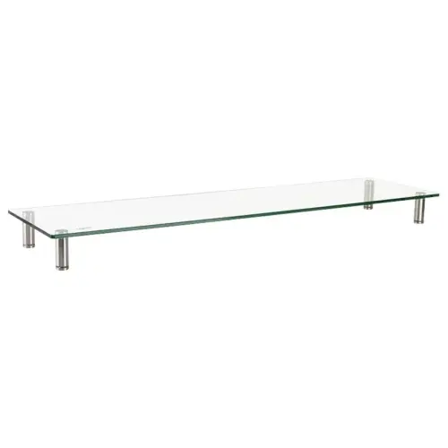 Alternative view of LogiLink Monitor riser glass top 1000mm long