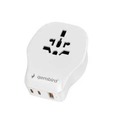 Alternative view of Gembird Universal travel power адаптер 4 detach. plugs
