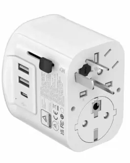 Alternative view of Gembird Grounded universal trav адаптер 15W