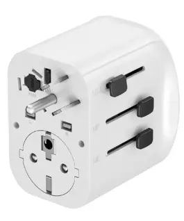 Gembird Grounded universal travel адаптер 15W