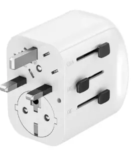 Gembird Grounded universal travel адаптер 15W