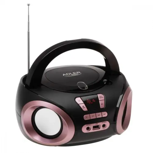 Adler Radio Boombox CD MP3 AD1181 черен copper