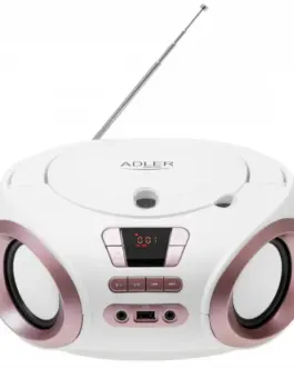 Alternative view of Adler Radio Boombox CD MP3 AD1181 бял copper