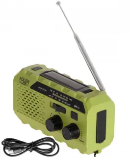 Adler Crank Power Radio AD1197g зелен