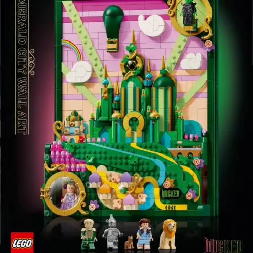 Alternative view of LEGO Klocki Wicked 75685 Obraz Emerald City