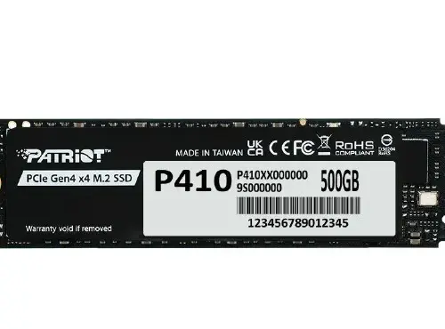 Patriot SSD 500GB P410 PCIe M.2 Gen4 x4 NVMe 1.4 2280 5000/2300MB/s
