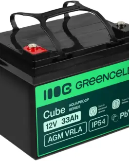 Green Cell Battery AGM VRLA 12V 33Ah IP54