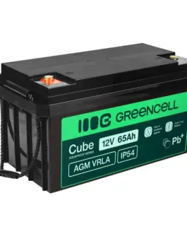 Green Cell Battery AGM VRLA 12V 65Ah IP54