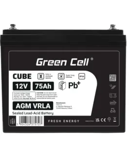 Green Cell Battery AGM VRLA 12V 75Ah IP54