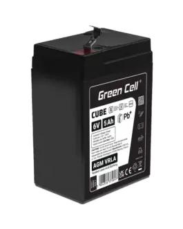 Green Cell Battery AGM VRLA 6V 5Ah IP54