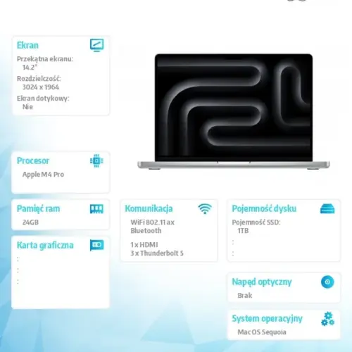 Apple MacBook Pro 14.2 inches: M4 Pro 14/20