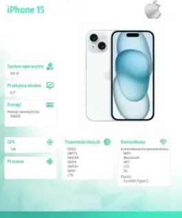 Apple iPhone 15 256GB – Blue