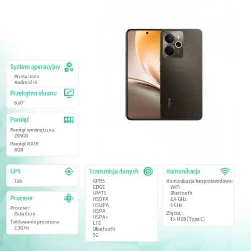 REALME realme 14 5G 8/256GB Storm Titanium RMX5070