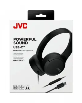 Alternative view of JVC слушалки HA-S33UC черен