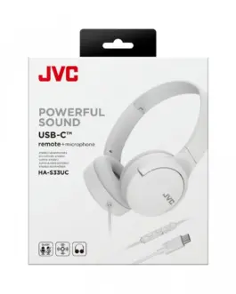 Alternative view of JVC слушалки HA-S33UC бял