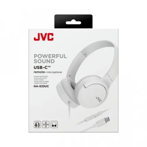 Alternative view of JVC слушалки HA-S33UC бял