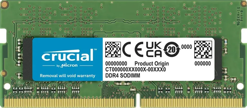 Crucial памет за лаптоп DDR4 SODIMM 32GB/3200 (1*32GB) CL22 Tray