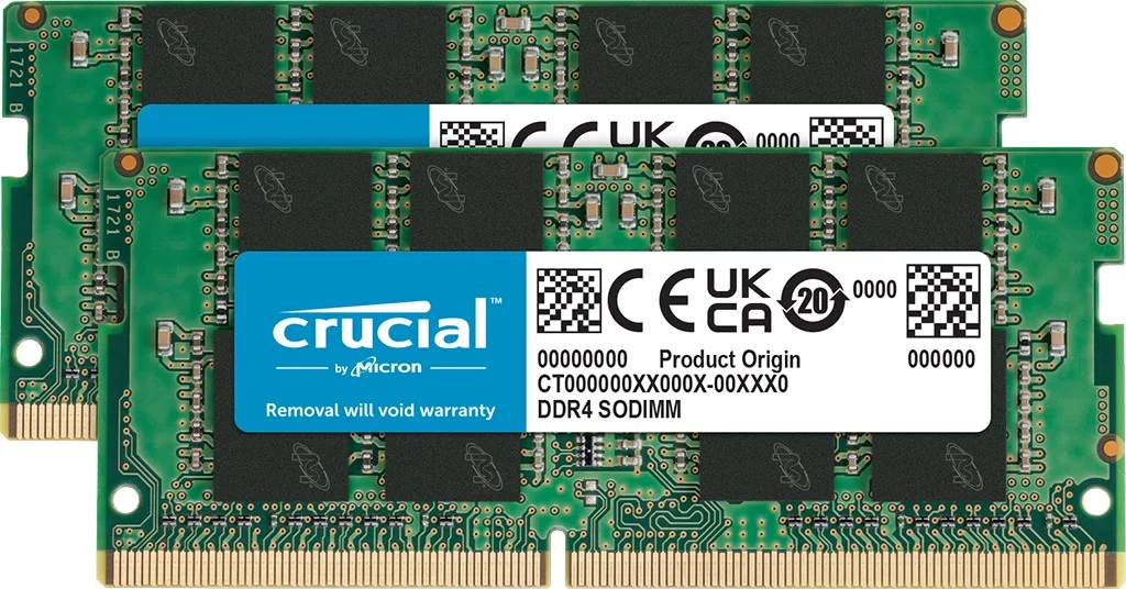 Crucial памет за лаптоп DDR4 SODIMM 32GB/3200 (2*16GB) CL22 Tray