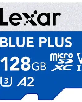 Alternative view of Lexar памет card microSD 128GB C10 A2 U3 V30 170MB/s син Plus
