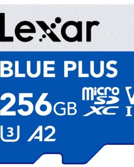 Alternative view of Lexar памет card microSD card 256GB C10 A2 U3 V30 170MB/s син Plus