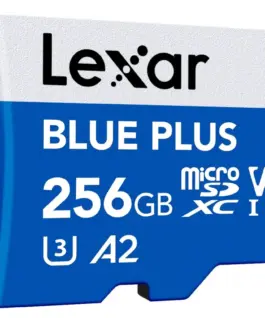 Lexar памет card microSD card 256GB C10 A2 U3 V30 170MB/s син Plus