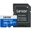 Lexar памет card microSD card 256GB C10 A2 U3 V30 170MB/s син Plus