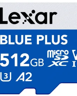 Alternative view of Lexar памет card microSD card 512GB C10 A2 U3 V30 170MB/s син Plus