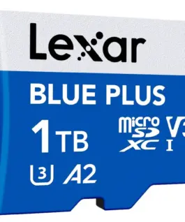 Lexar памет card microSD card 1TB C10 A2 U3 V30 170MB/s син Plus