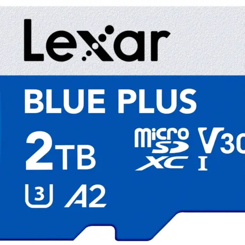 Alternative view of Lexar памет card microSD 2TB C10 A2 U3 V30 170MB/s син Plus