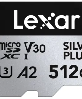 Lexar памет card microSD 512GB C10 A2 U3 V30 205/150MB/s Silver Plus