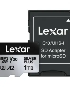 Lexar памет card microSD 1TB C10 A2 U3 V30 205/150MB/s Silver Plus