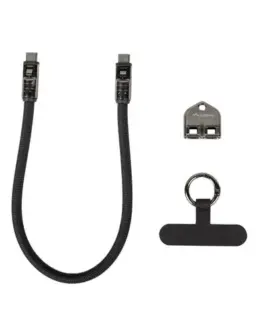 Lanberg Кабел USB-C M/M SMYCZ/BRELOK 0.3M 240W черен