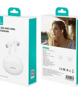 Alternative view of USAMS Bluetooth слушалки TWS E02 ANC+ENC бял
