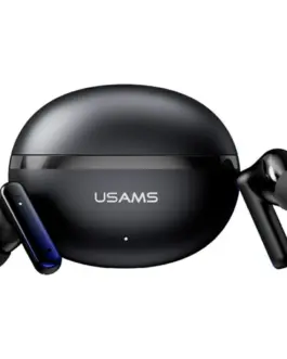 USAMS Bluetooth слушалки TWS E02 ANC+ENC черен