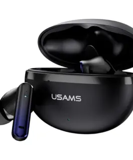 USAMS Bluetooth слушалки TWS E02 ANC+ENC черен