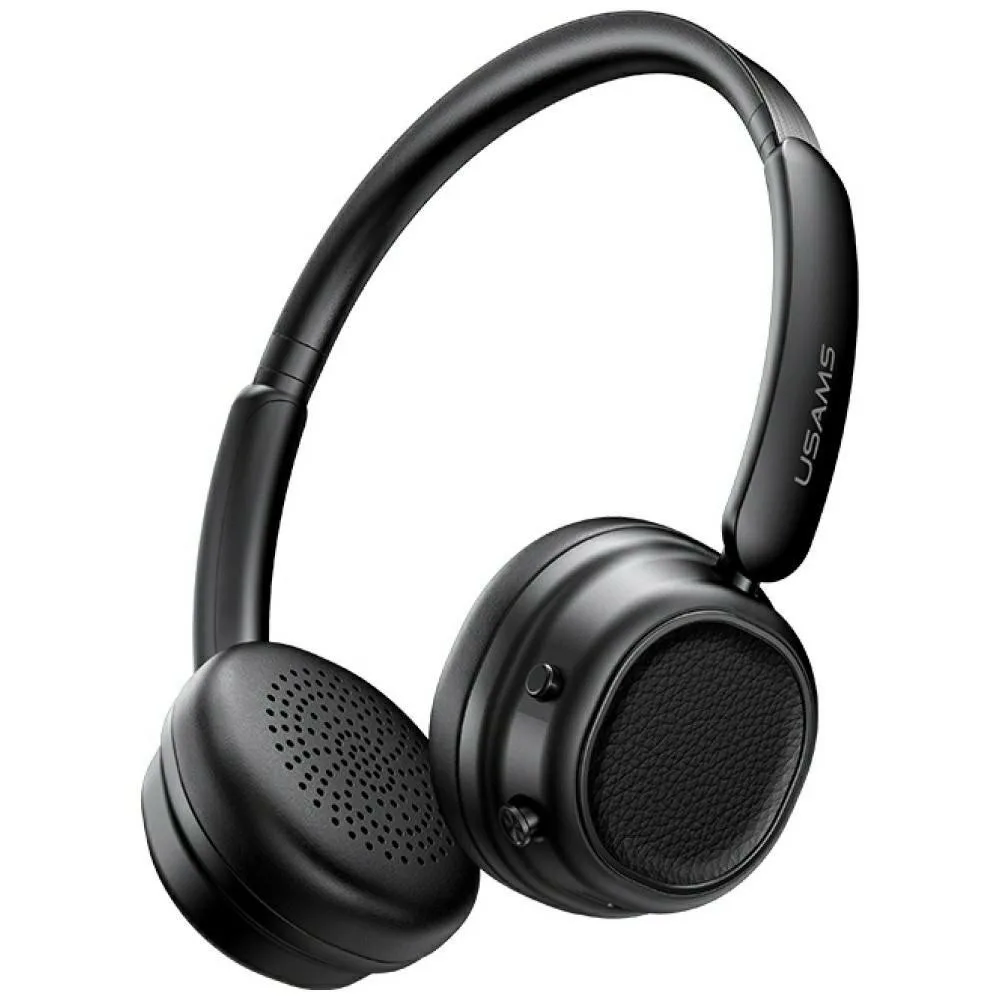 USAMS Bluetooth слушалки 5.3 SR01 ANC черен