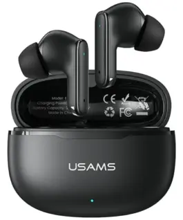USAMS Bluetooth слушалки 6.0 E05 TWS черен