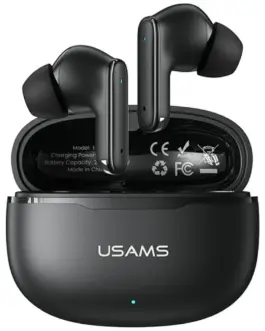 USAMS Bluetooth слушалки 6.0 E05 TWS черен