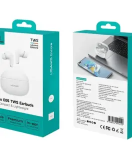Alternative view of USAMS Bluetooth слушалки 6.0 E05 TWS бял
