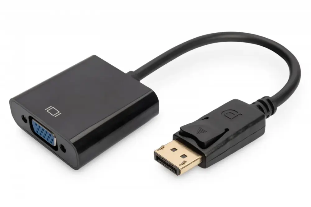 Digitus адаптер DisplayPort do VGA DP/HD15 M/F 0.15cm