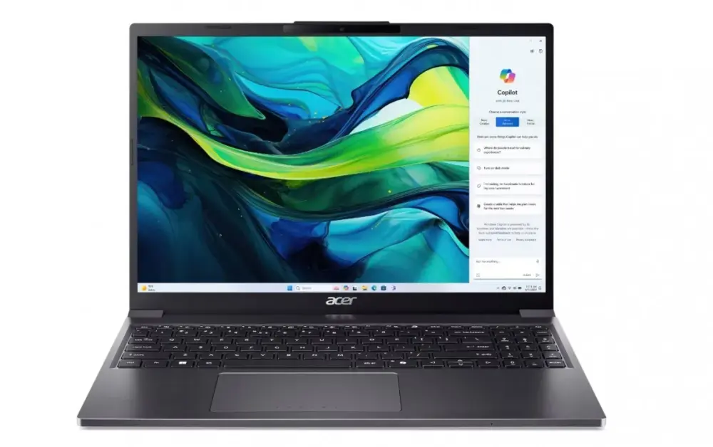 Acer Лаптоп Aspire Go 15 AG15-51P-78K5 i7-1355U 15.3 WUXGA 16GB 512GB NoOS сив