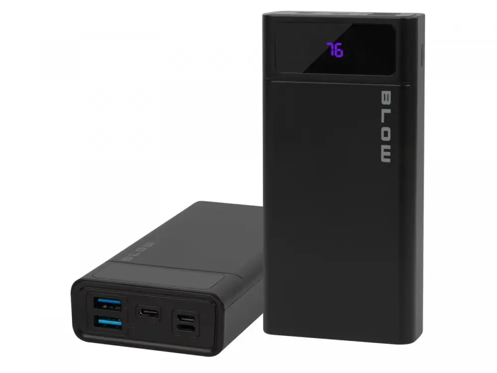 BLOW Blow външна батерия PB20E QC PD 20W 20kmAh LTG черен