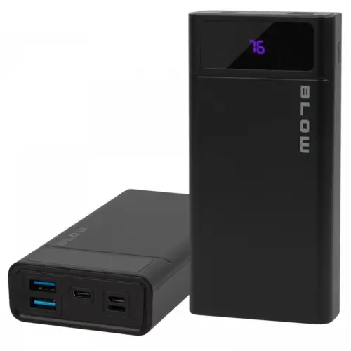 BLOW Blow външна батерия PB20E QC PD 20W 20kmAh LTG черен