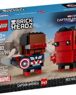 LEGO Bricks BrickHeadz 40668 Captain America & червен Hulk