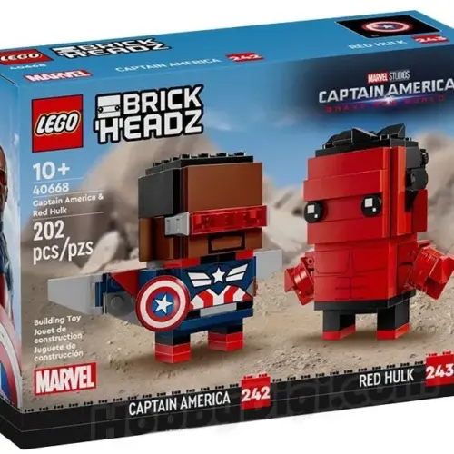 LEGO Bricks BrickHeadz 40668 Captain America & червен Hulk