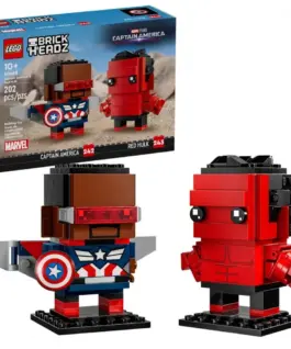 Alternative view of LEGO Bricks BrickHeadz 40668 Captain America & червен Hulk